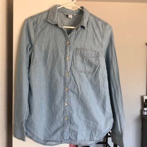 Blue button up
